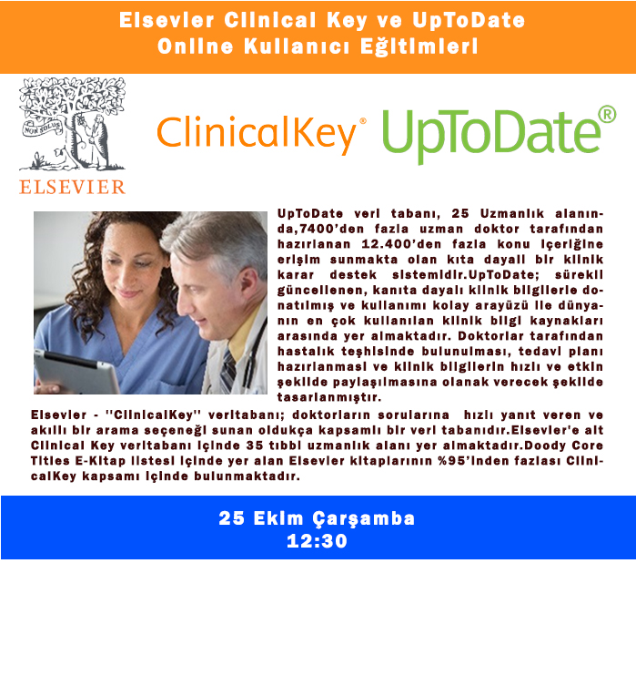 Elsevier ClinicalKey Online Kullanıcı Eğitimi